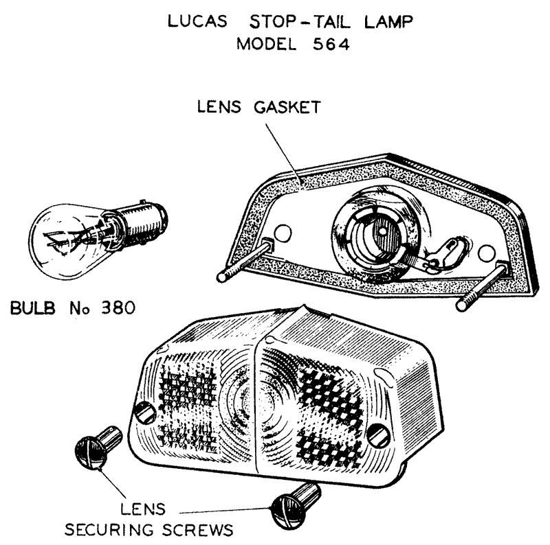 Lucas Model 564 Stop-Tail Lamp