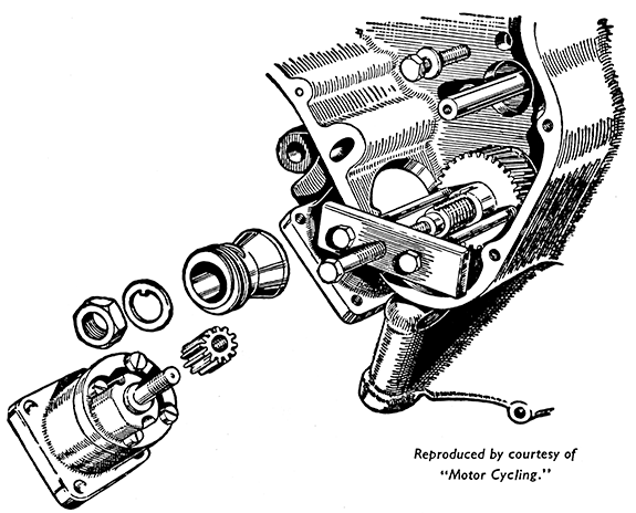f484 11r fig 17 removal of oil pump and crankshaft pinion