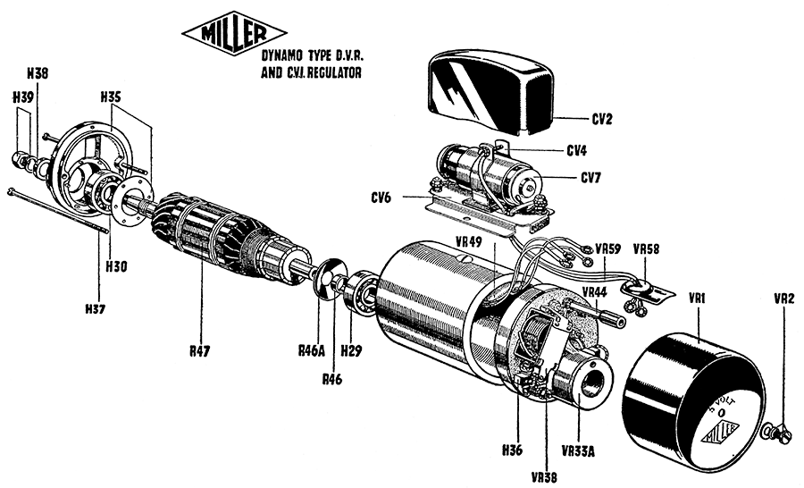 f484 11r fig 35 miller dynamo exploded view