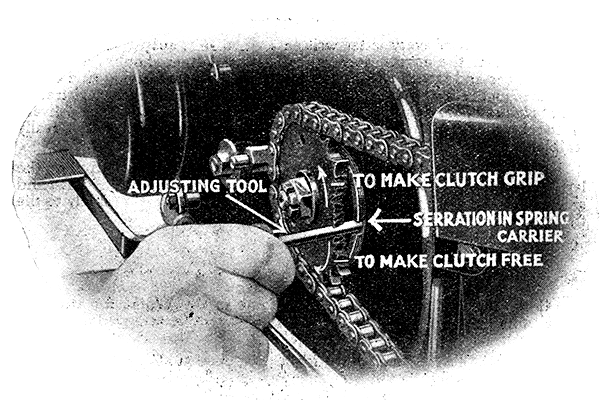 Clutch adjustment