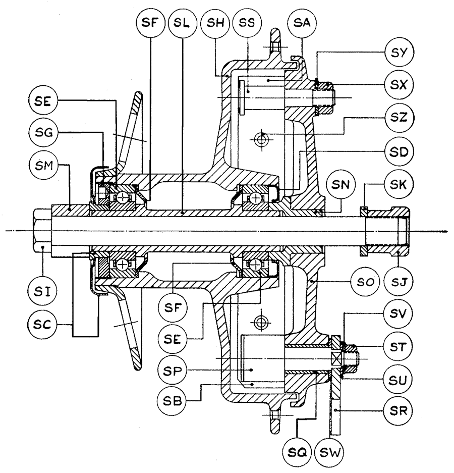 f484 1r fig 1 front hub sectional view