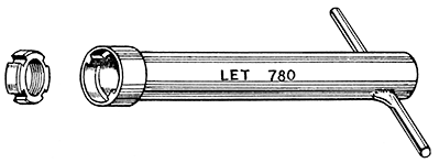 F62/1R Figure 13 LET 780 Lock ring tube spanner