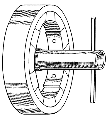 F62/1R Figure 22 Miller flywheels nut 1/2 inch Whitworth tubular spanner